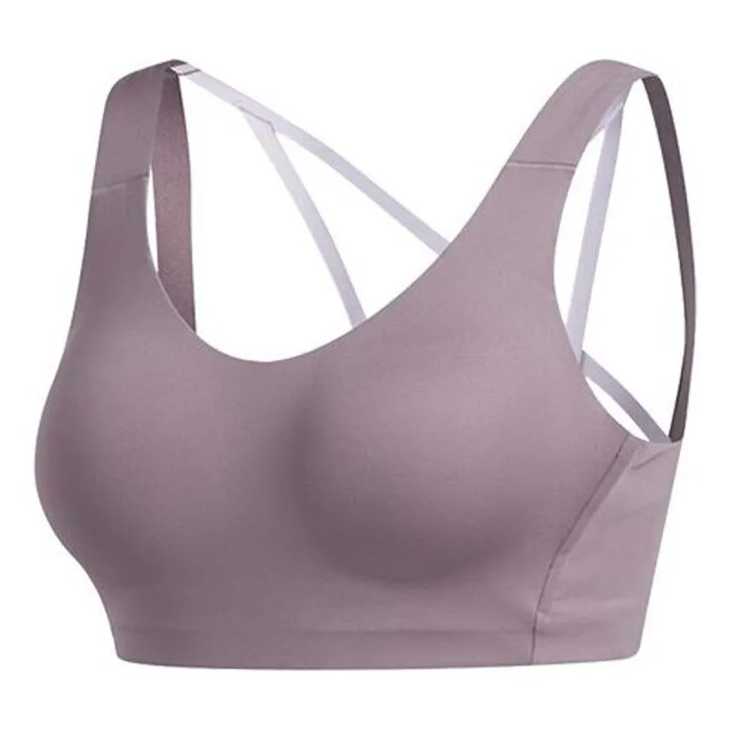 (WMNS) adidas Stronger For It Alpha Bra 'Purple' FJ7264 sold by KicksCrew