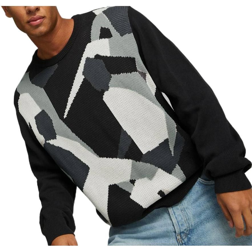 Puma Players Lounge Knit Crew Neck 'Black' 535804-01 sold by KicksCrew product image thumbnail 5