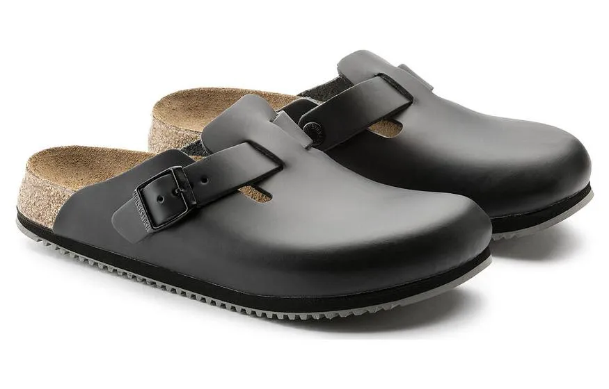 Birkenstock Boston Super Grip Natural Leather 'Black' 0060196 sold by KicksCrew product image thumbnail 3