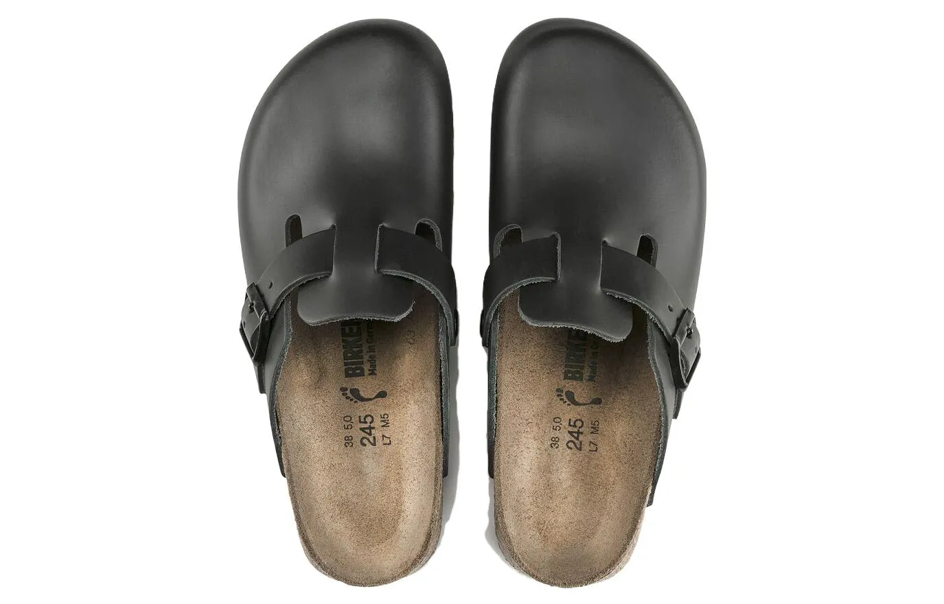 Birkenstock Boston Super Grip Natural Leather 'Black' 0060196 sold by KicksCrew product image thumbnail 4