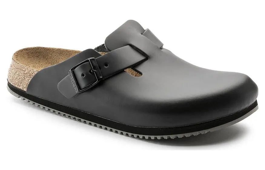 Birkenstock Boston Super Grip Natural Leather 'Black' 0060196 sold by KicksCrew product image thumbnail 2