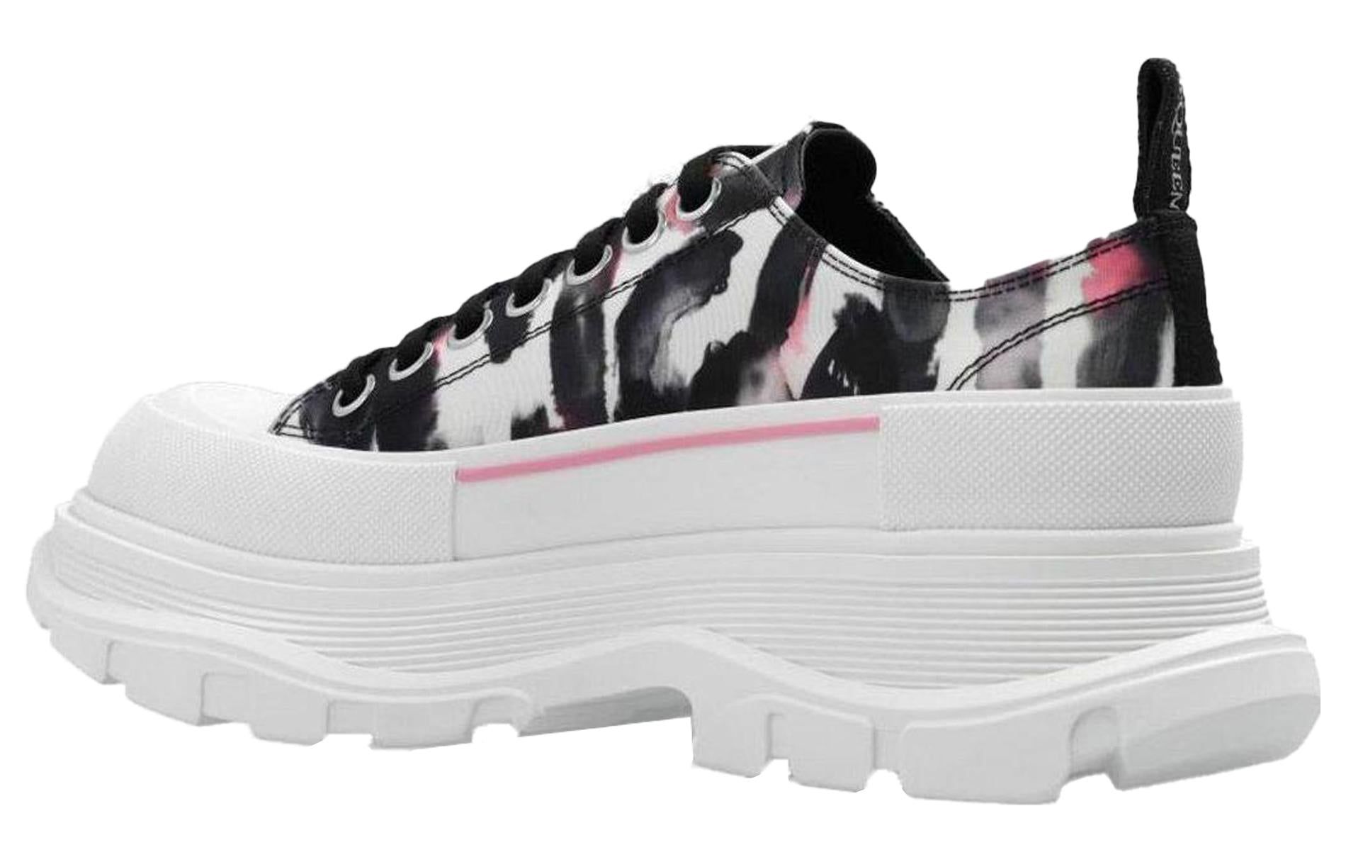 (WMNS) Alexander McQueen Tread Slick Sneakers 'White Black Pink' 733065W4PM18893 sold by KicksCrew product image thumbnail 3