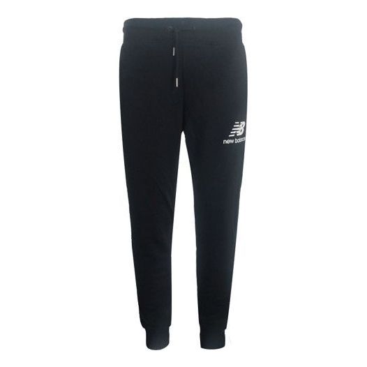 New Balance Essential Stacked Logo Sweatpants 'Black' AMP91550-BK sold by KicksCrew