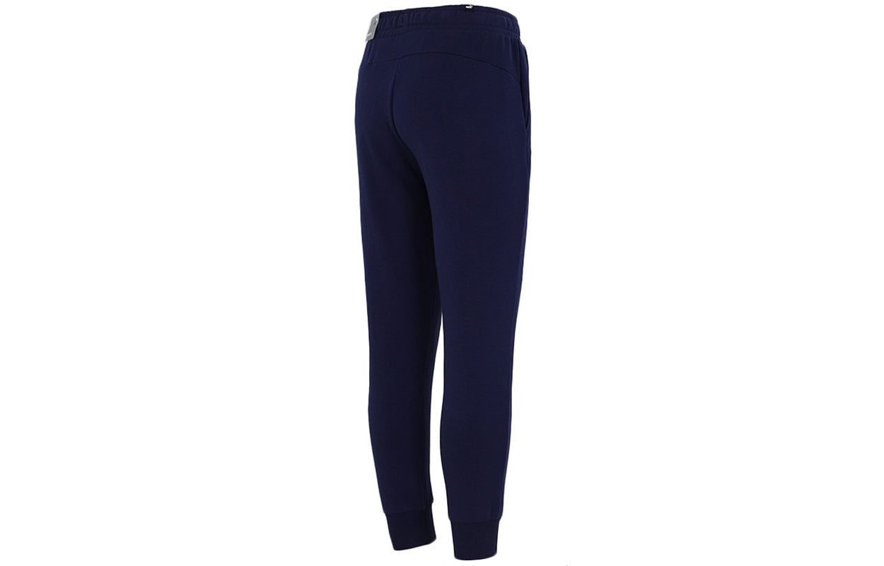 Puma Essentials Logo Pants 'Navy White' 588730-06 sold by KicksCrew product image thumbnail 2