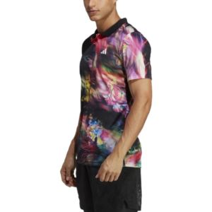 adidas Melbourne Tennis HEAT.RDY FreeLift Polo Shirt 'Black Multicolor' HT7215 sold by KicksCrew