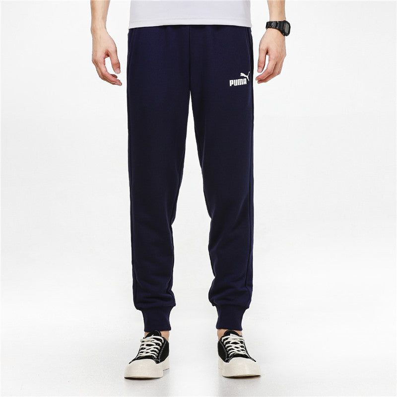 Puma Essentials Logo Pants 'Navy White' 588730-06 sold by KicksCrew product image thumbnail 3