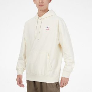 Puma Logo Hoodie 'Cream' 534443-73 sold by KicksCrew