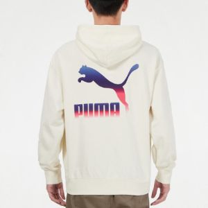 Puma Logo Hoodie 'Cream' 534443-73 sold by KicksCrew