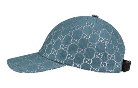 Gucci GG Lamé Baseball Hat 'Blue' 631953-3HK75-4660 sold by KicksCrew