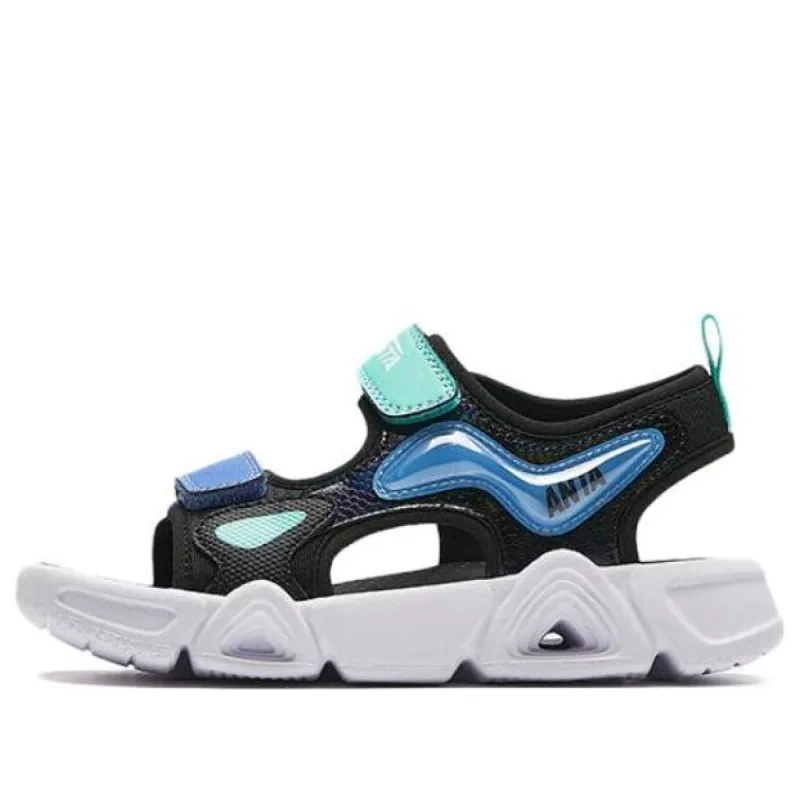 (PS) ANTA Sandals 'Black Teal Blue' A312429927-2 sold by KicksCrew