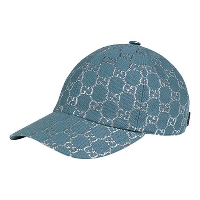 Gucci GG Lamé Baseball Hat 'Blue' 631953-3HK75-4660 sold by KicksCrew