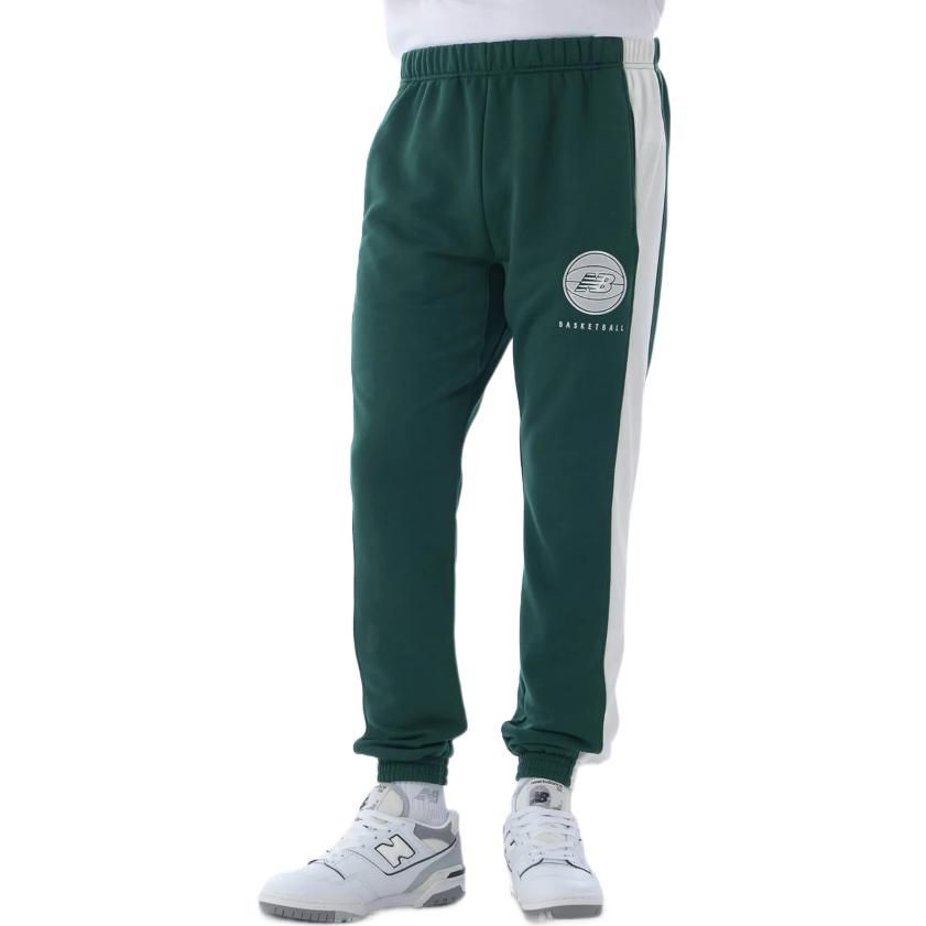 New Balance Basketball Wear Logo Sweatpants 'Night Green' AMP25116-NWG sold by KicksCrew product image thumbnail 3