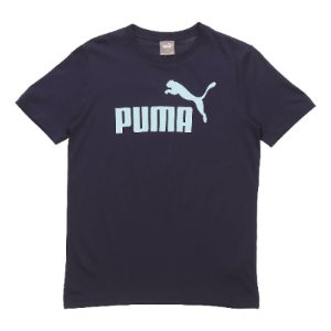 Puma Essentials Logo T-Shirt 'Navy Blue' 588011-06 sold by KicksCrew