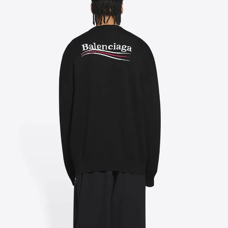 Balenciaga Political Campaign Sweater 'Black' 675292T31761000 sold by KicksCrew product image thumbnail 5