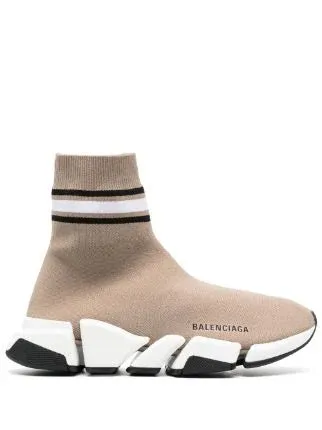 Balenciaga Speed 2.0 Sneakers 'Striped Tan' 674617W2F619119 sold by KicksCrew product image thumbnail 2
