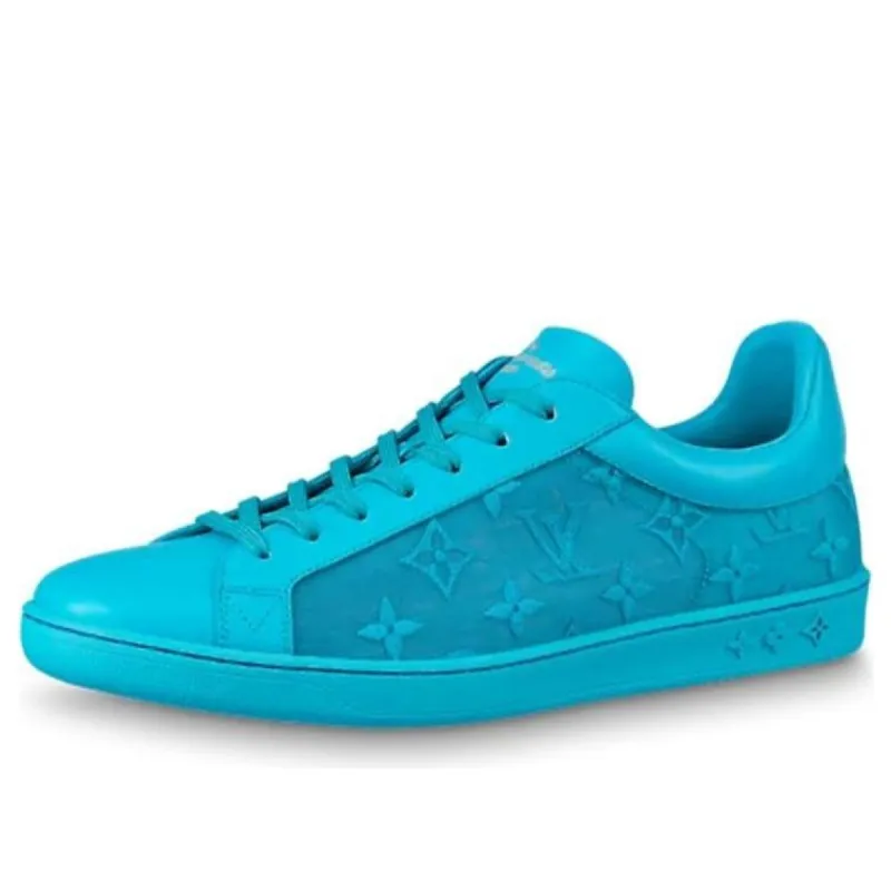 LOUIS VUITTON Luxembourg Sneakers 'Teal Logo Monogram' 1A7QYV sold by KicksCrew