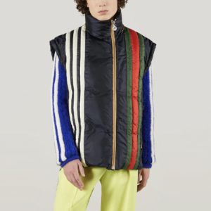 Gucci x adidas Padded Down Hooded Jacket With Detachable Sleeves 'Black' 713712-ZALUJ-4210 sold by KicksCrew