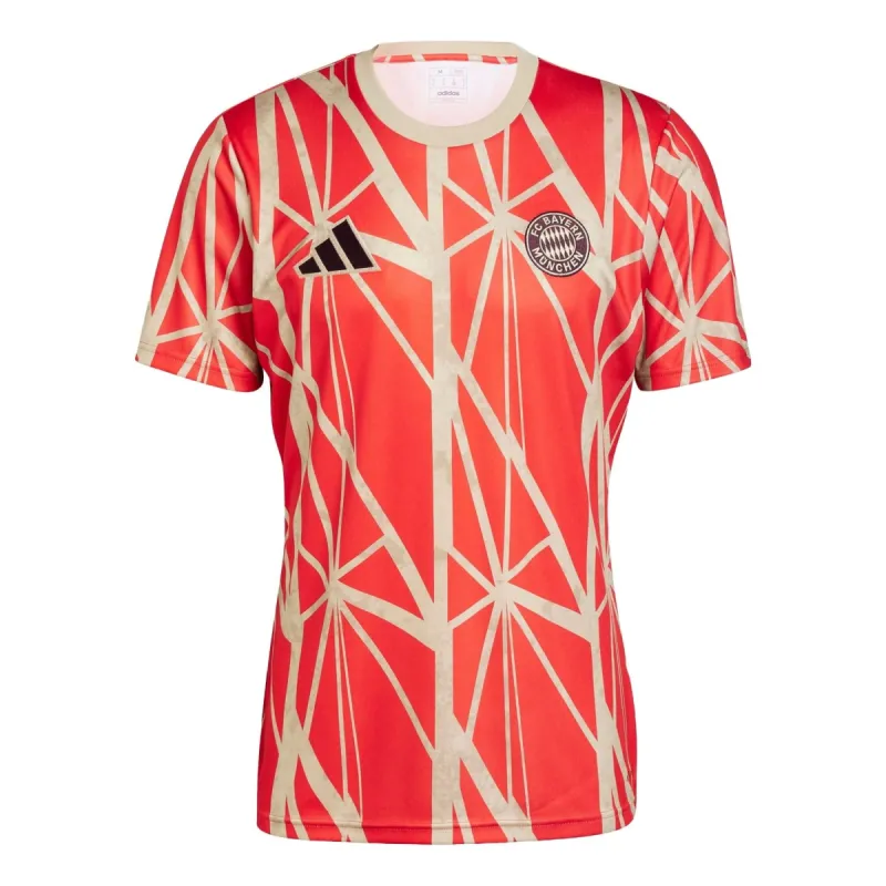 adidas FC Bayern Pre-Match Football Jersey Asia Sizing 'Red' JD8335 sold by KicksCrew