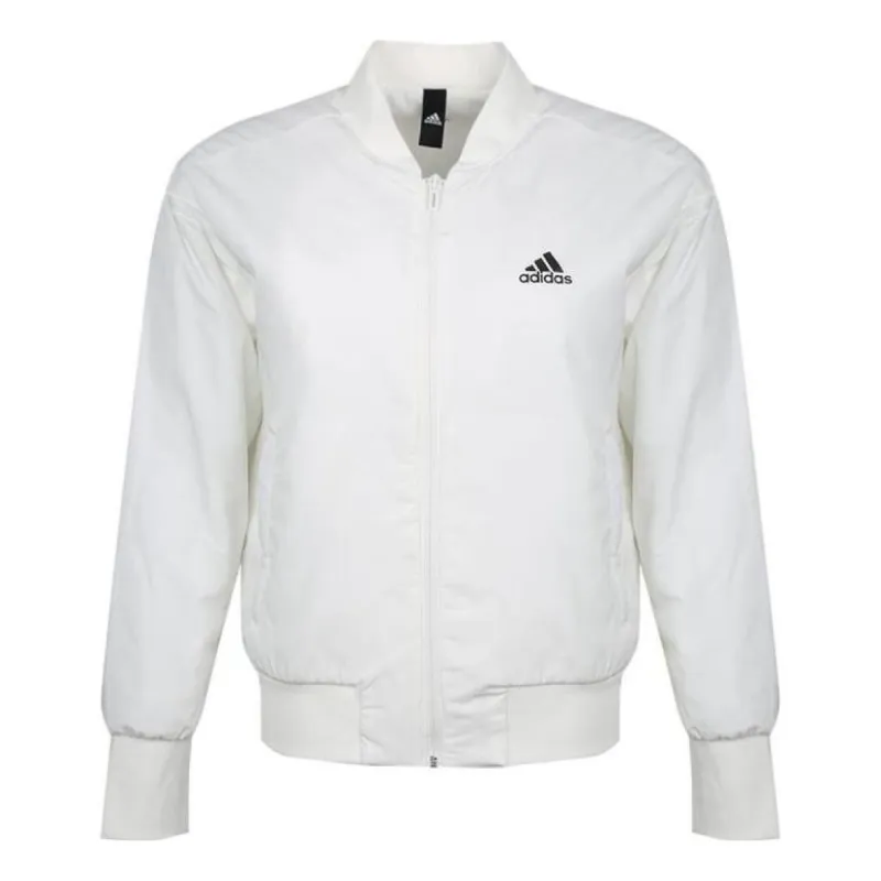 (WMNS) adidas Bomber PA Jacket 'White' DZ7629 sold by KicksCrew