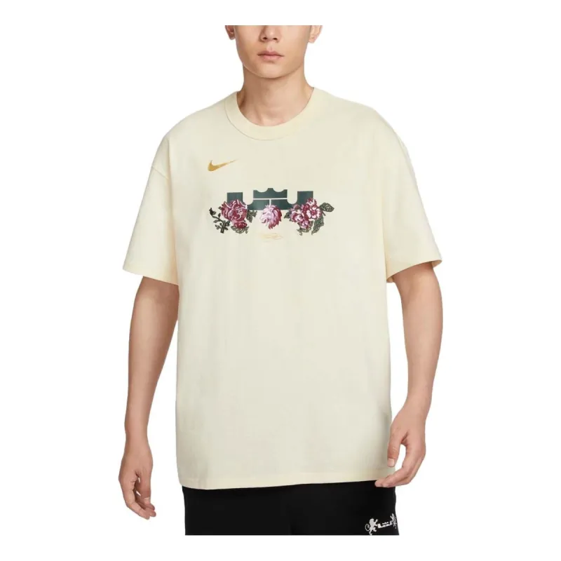 Nike LeBron Max90 Basketball T-Shirt Asia Sizing 'Coconut Milk' FZ8074-113 sold by KicksCrew