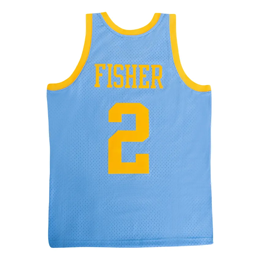 Mitchell & Ness x NBA Los Angeles Lakers 2001-02 Swingman Jersey 'Derek Fisher 2' SMJY1125-LAL01DFICLBL sold by KicksCrew product image thumbnail 2