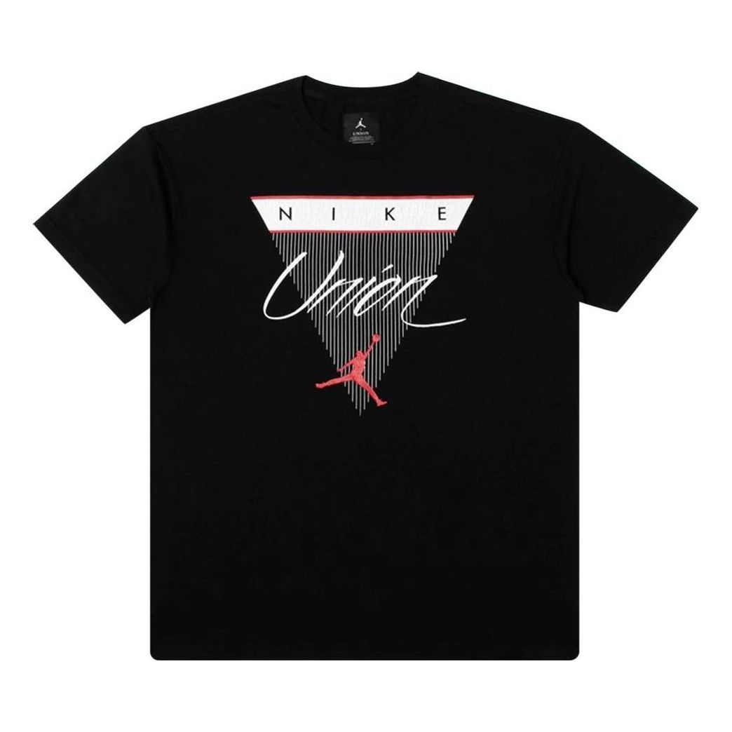 Air Jordan x Union NRG Vault Flight Triangle Tee 'Black' BV1331-010 sold by KicksCrew