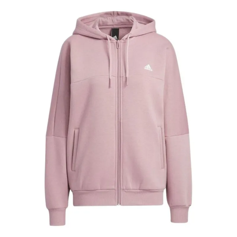 (WMNS) adidas Word Fleece Hoodie 'Pink' HM2811 sold by KicksCrew
