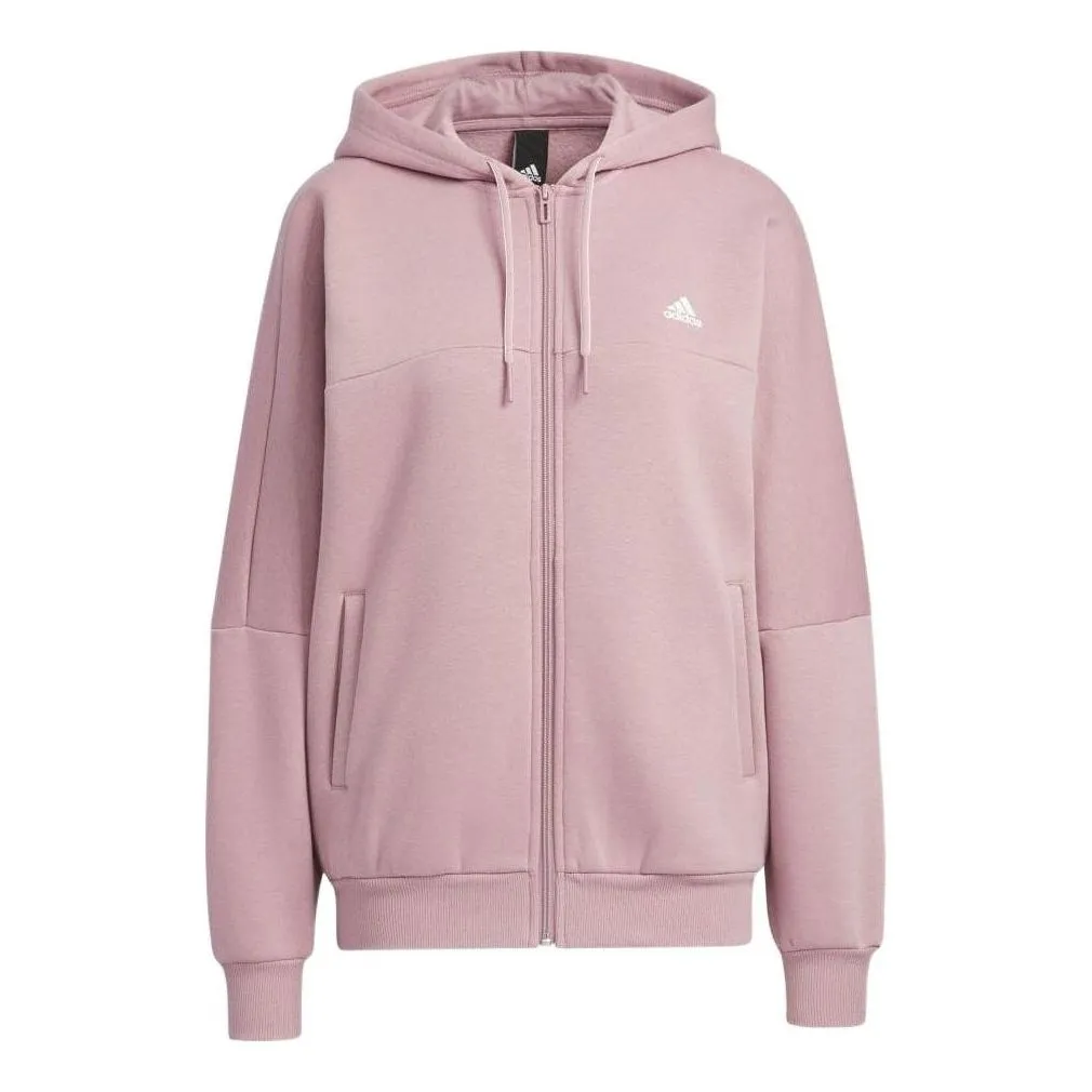 (WMNS) adidas Word Fleece Hoodie 'Pink' HM2811 sold by KicksCrew