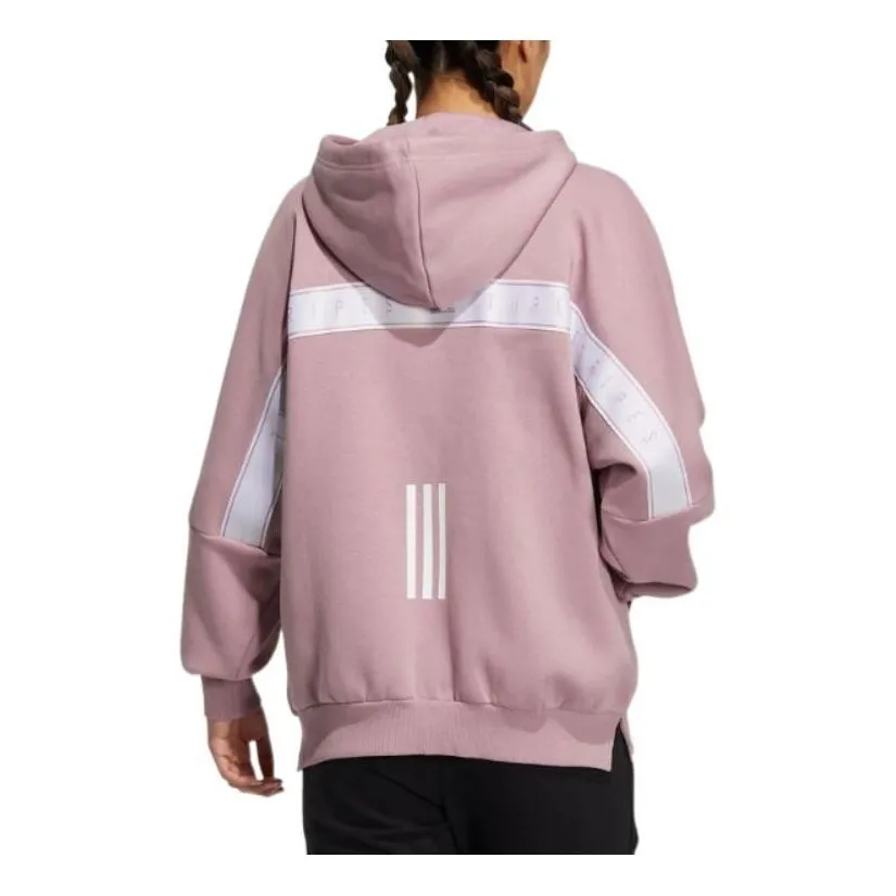 (WMNS) adidas Word Fleece Hoodie 'Pink' HM2811 sold by KicksCrew product image thumbnail 3