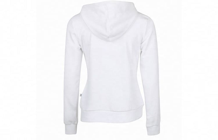 (WMNS) Puma Amplified Fleece Hoodie 'White Black' 586595-02 sold by KicksCrew product image thumbnail 2