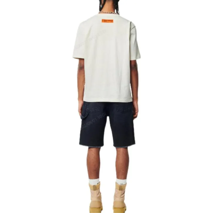 HERON PRESTON FW22 NF Heron BW T-shir 'White Black' HMAA032C99JER0030110 sold by KicksCrew product image thumbnail 2