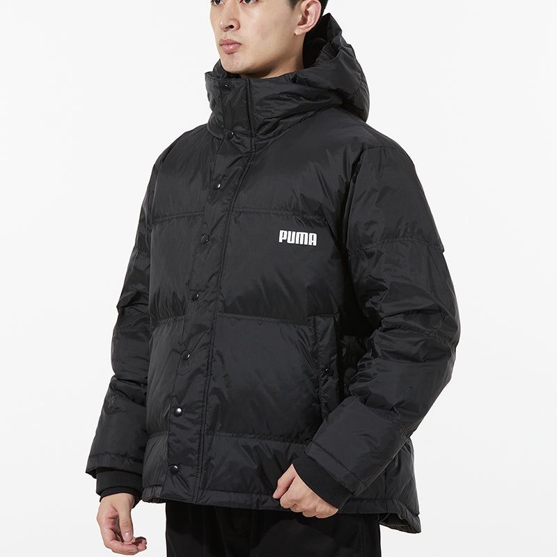 Puma Logo Puffer Jacket 'Black' 534934-01 sold by KicksCrew product image thumbnail 5