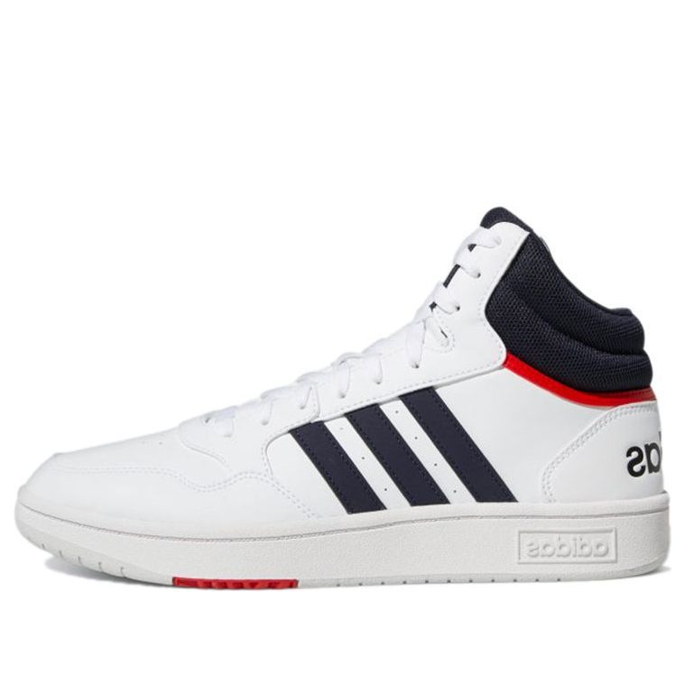 adidas Hoops 3.0 Mid 'White Vivid Red' GY5543 sold by KicksCrew