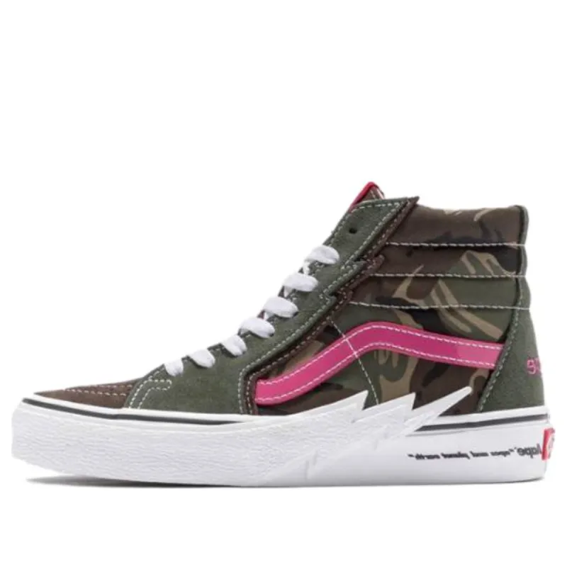(WMNS) Vans x AAPE Sk8-Hi Volt 'Green White Pink' VN0A5JIVCMA1 sold by KicksCrew