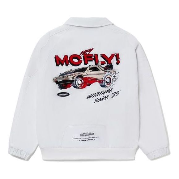 Li-Ning x Back To The Future Graphic Work Jacket 'White' AFDR831-2 sold by KicksCrew