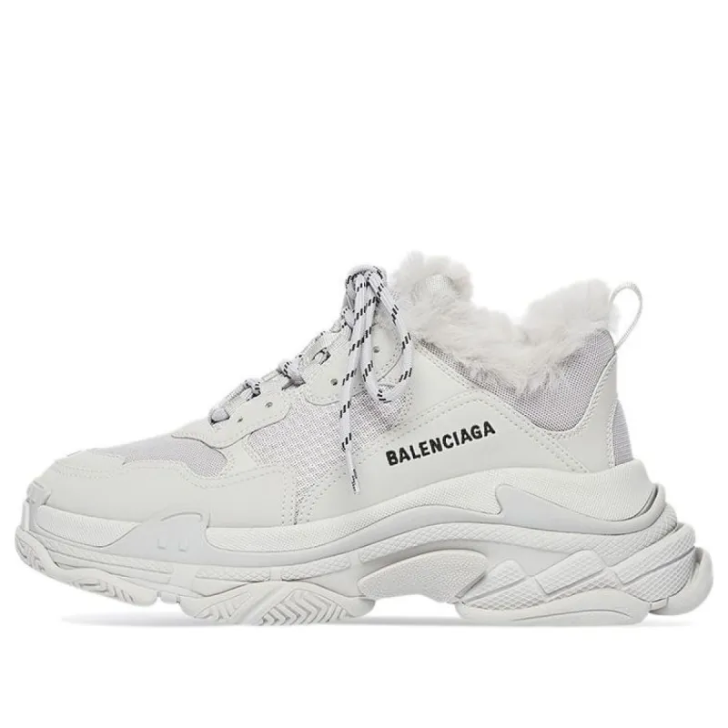 Balenciaga Triple S 'Faux Fur - Grey' 668563W3CQ51210 sold by KicksCrew