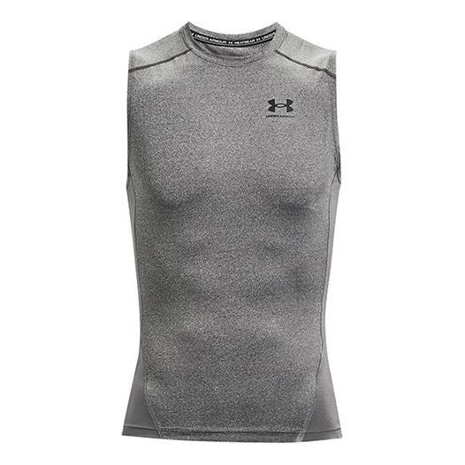 Under Armour HeatGear Sleeveless Shirt 'Carbon Heather Black' 1361522-090 sold by KicksCrew