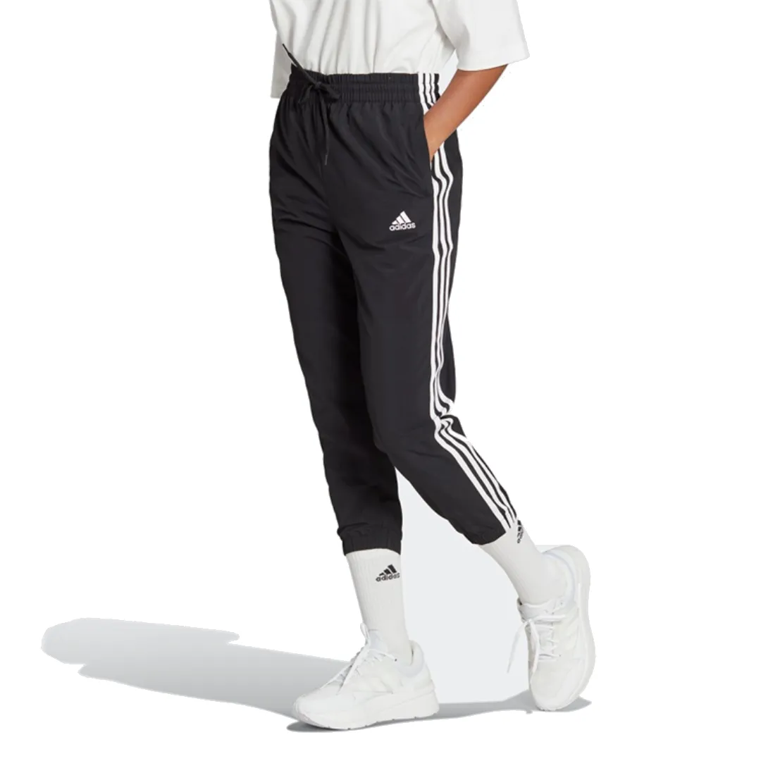 (WMNS) adidas Essentials 3-Stripes Woven 7/8 Pants Asia Sizing 'Black' HT3398 sold by KicksCrew product image thumbnail 2
