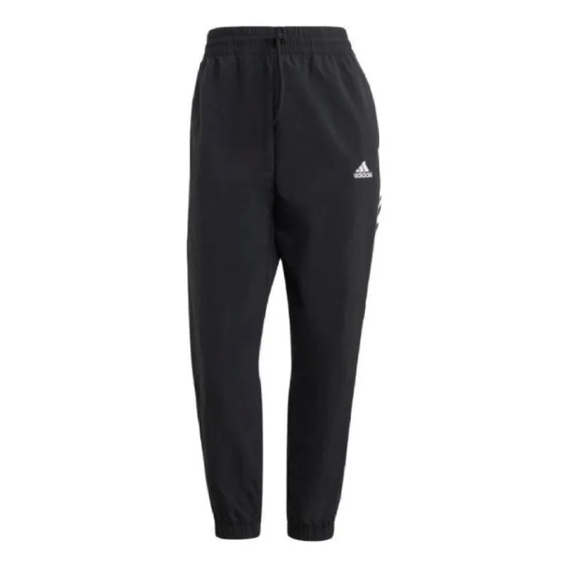 (WMNS) adidas Essentials 3-Stripes Woven 7/8 Pants Asia Sizing 'Black' HT3398 sold by KicksCrew