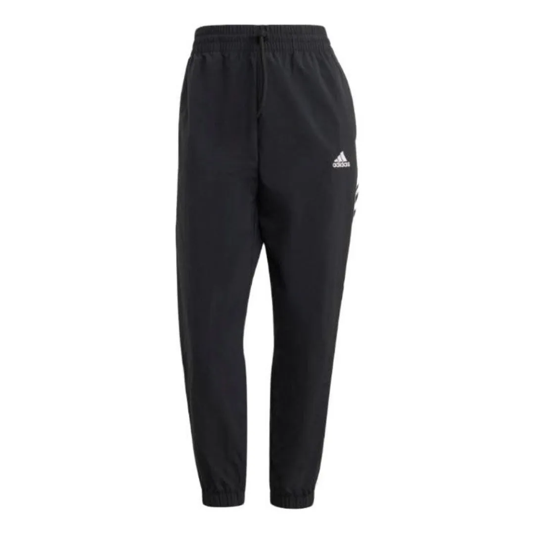 (WMNS) adidas Essentials 3-Stripes Woven 7/8 Pants Asia Sizing 'Black' HT3398 sold by KicksCrew