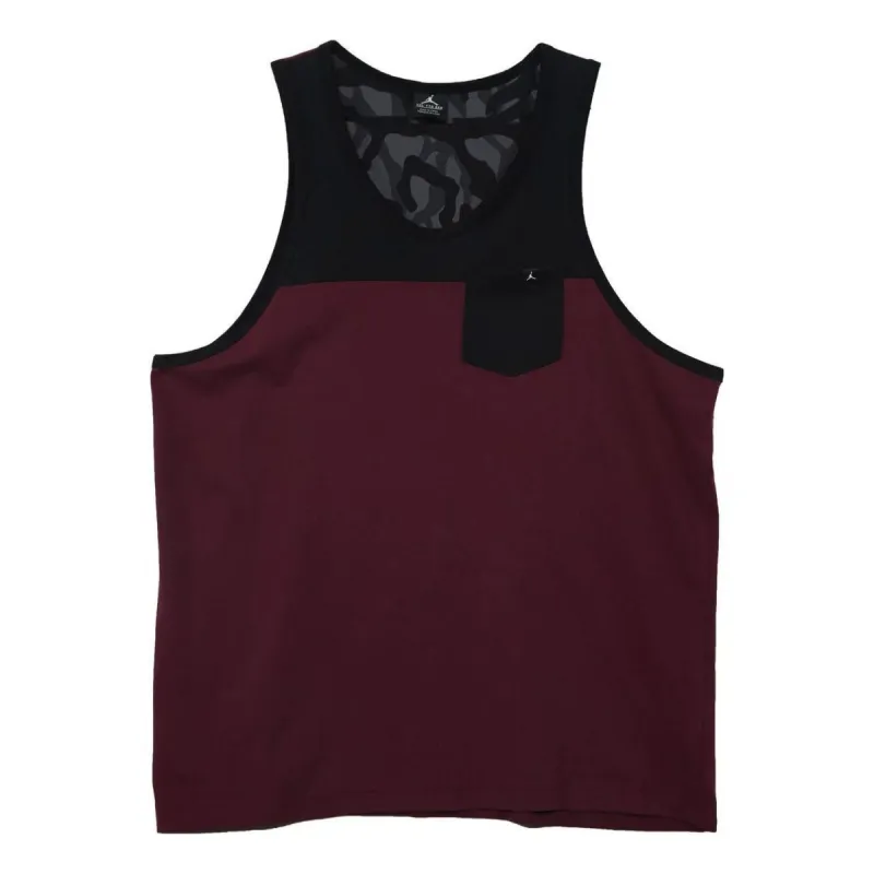 Air Jordan Ele Camo Tank Top 'Black Red' 689003-637 sold by KicksCrew