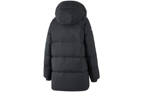 (WMNS) Skechers SKX Logo Printed Long Down Jacket 'White Black' P422W002 sold by KicksCrew