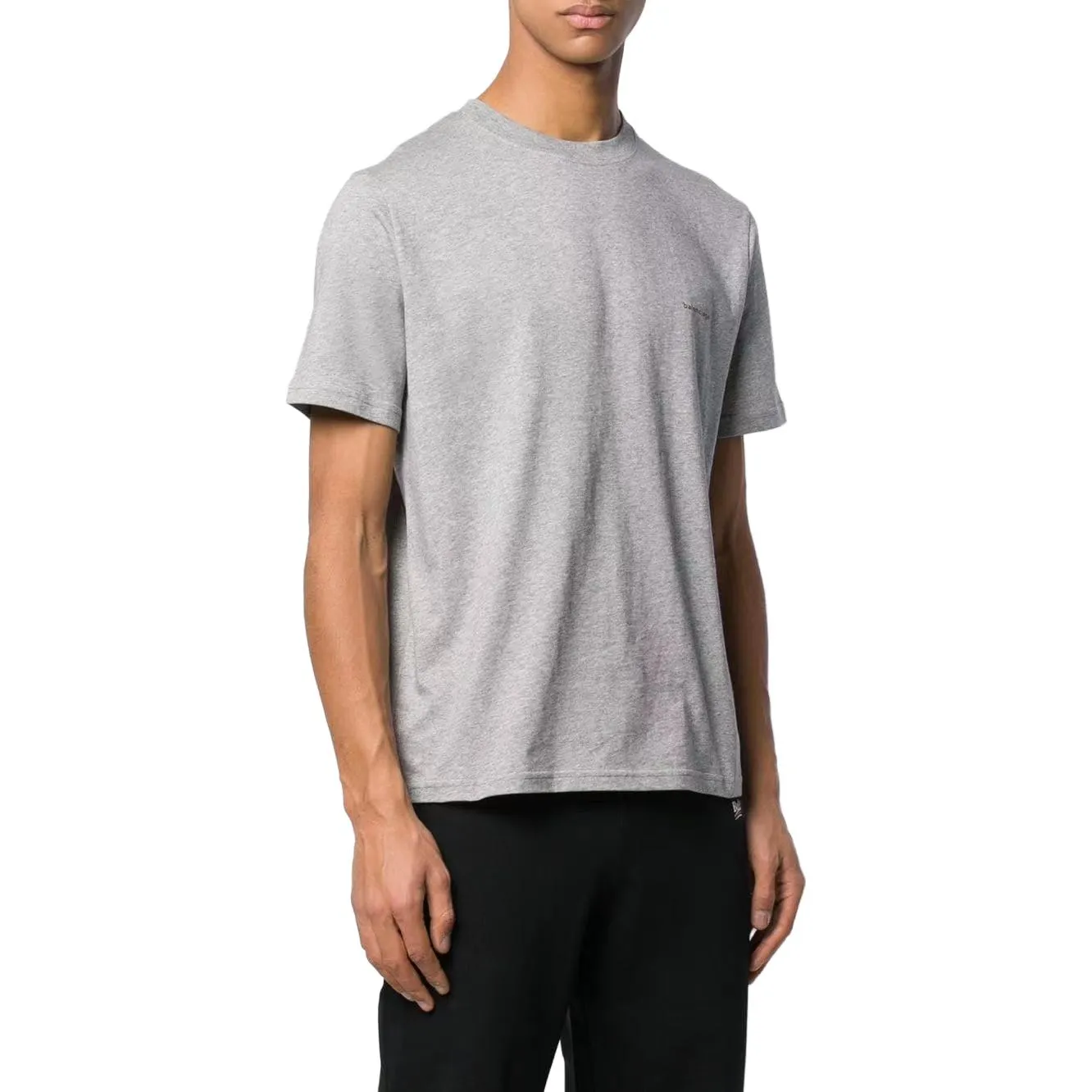 Balenciaga Small Logo Print Cotton T-Shirt 'Grey' 556151TYK281300 sold by KicksCrew product image thumbnail 4