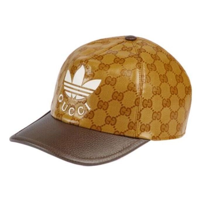 Gucci x adidas GG Baseball Hat 'Beige Brown' 696475-4HAP2-7164 sold by KicksCrew