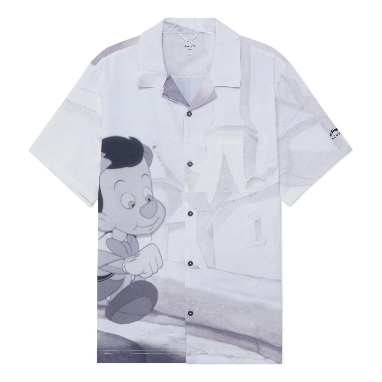 Li-Ning x Disney Pinocchio Graphic Shirt 'Grey' ASHS431-1 sold by KicksCrew