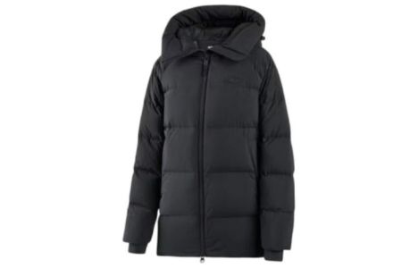 (WMNS) Skechers SKX Logo Printed Long Down Jacket 'White Black' P422W002 sold by KicksCrew