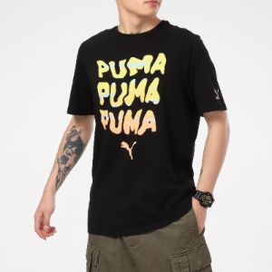 Puma Summer Graphic T-Shirt 'Black' 532612-51 sold by KicksCrew