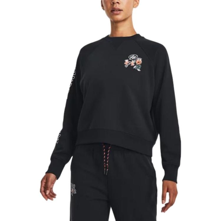(WMNS) Under Armour Heavyweight Terry Crew 'Black' 1379833-001 sold by KicksCrew product image thumbnail 3