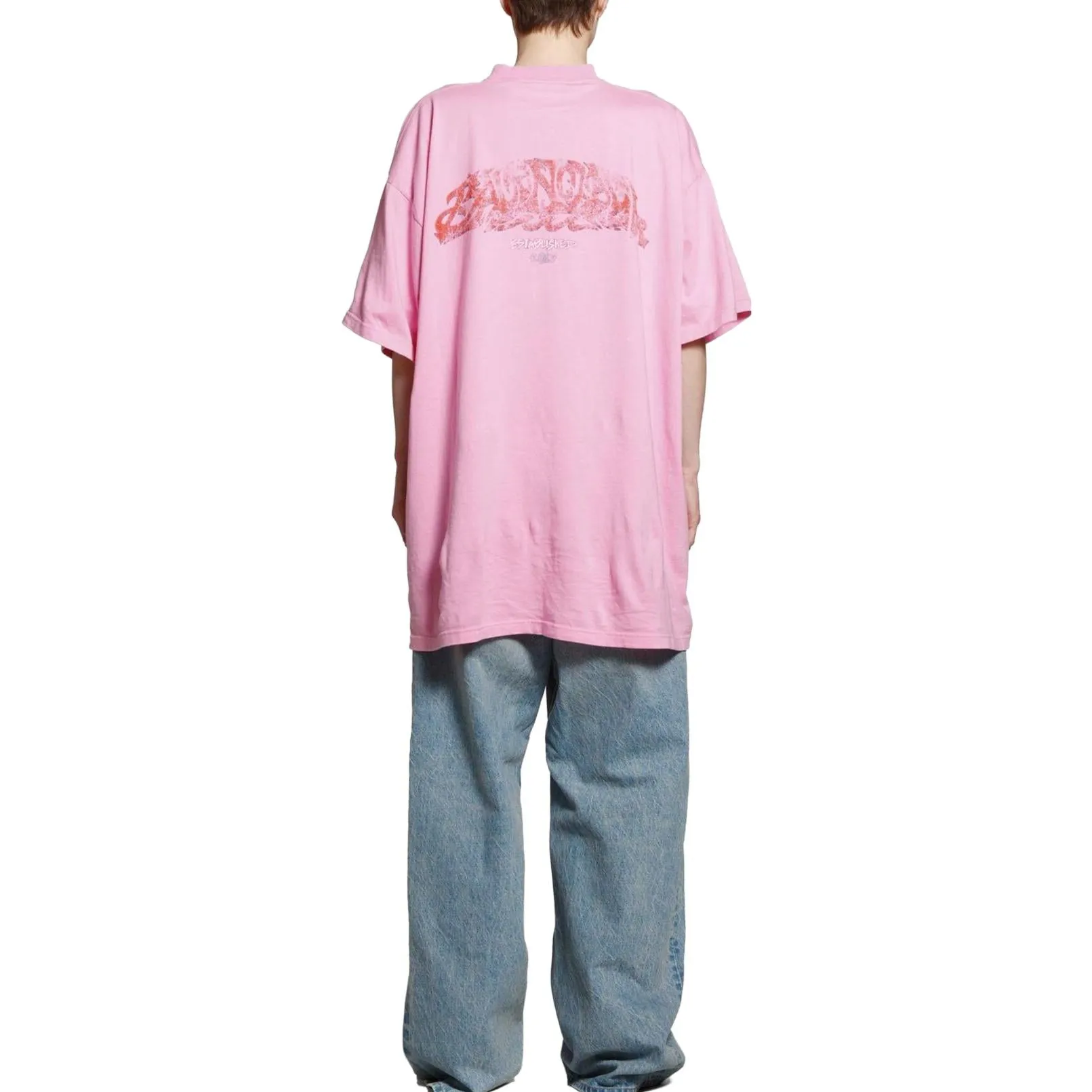 Balenciaga Offshore T-shirt Oversized 'Pink' 739028TPVM85960 sold by KicksCrew product image thumbnail 4