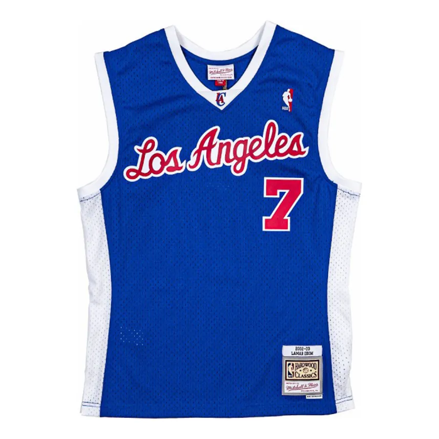 Mitchell & Ness x NBA Los Angeles Clippers 2002-03 Swingman Jersey 'Lamar Odom 7' SMJYGS20037-LACROYA02LOM sold by KicksCrew